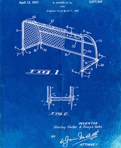 PP1048-Faded Blueprint Soccer Goal Patent Art