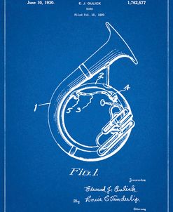 PP1049-Blueprint Sousaphone Patent Poster