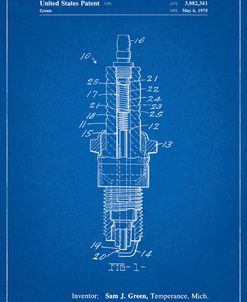 PP1051-Blueprint Spark Plug Patent Poster