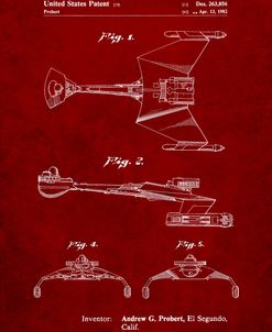 PP1053-Burgundy Star Trek Klingon Empire Starship Poster