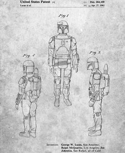 PP1055-Slate Star Wars Boba Fett Patent Poster