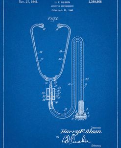 PP1066-Blueprint Stethoscope Patent Poster