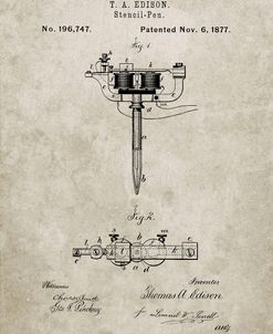 PP1065-Sandstone Stencil Pen Patent Art