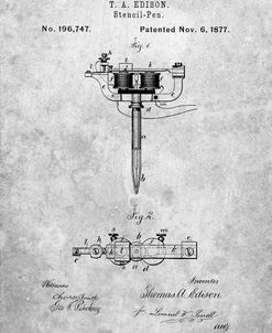 PP1065-Slate Stencil Pen Patent Art