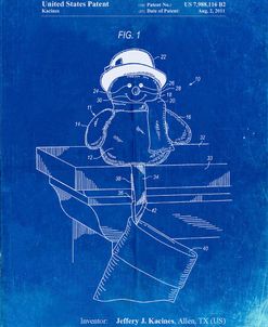 PP1067-Faded Blueprint Stocking Holder Poster