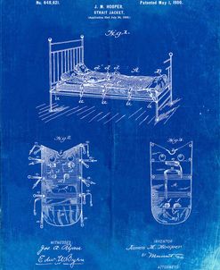PP1068-Faded Blueprint Strait Jacket Patent Poster