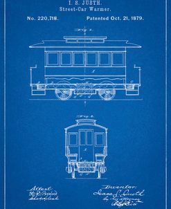 PP1069-Blueprint Streetcar Patent Poster