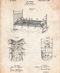 PP1068-Vintage Parchment Strait Jacket Patent Poster