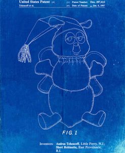 PP1070-Faded Blueprint Stuffed Animal Poster