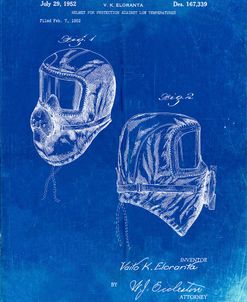 PP1071-Faded Blueprint Sub Zero Mask Patent Poster