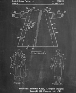 PP1074-Chalkboard Surgical Gown Patent Print
