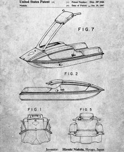 PP1076-Slate Suzuki Jet Ski Patent Poster