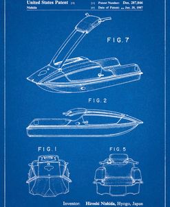 PP1076-Blueprint Suzuki Jet Ski Patent Poster