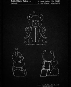 PP1085-Vintage Black Teddy Bear Poster