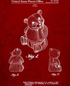 PP1086-Burgundy Teddy Bear Poster