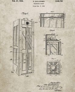 PP1088-Sandstone Telephone Booth Patent Poster