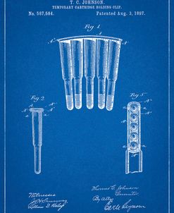 PP1089-Blueprint Temporary Cartridge Holding Clip 1897 Patent Poster