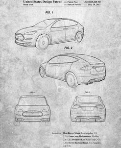 PP1093-Slate Tesla Model S Poster