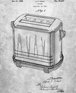 PP1100-Slate Toaster Patent Art, Vintage Toaster