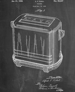 PP1100-Chalkboard Toaster Patent Art, Vintage Toaster