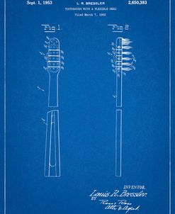 PP1102-Blueprint Toothbrush Flexible Head Patent Poster