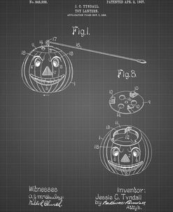 PP1106-Black Grid Toy Lantern Poste Patent