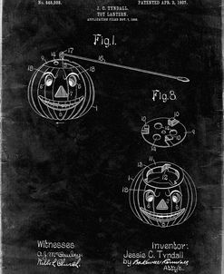 PP1106-Black Grunge Toy Lantern Poste Patent