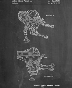 PP1107-Chalkboard Mattel Space Walking Toy Patent Poster