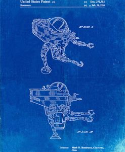 PP1107-Faded Blueprint Mattel Space Walking Toy Patent Poster