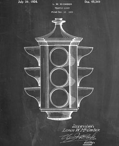 PP1109-Chalkboard Traffic Light 1923 Patent Poster
