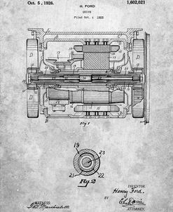PP1110-Slate Train Transmission Patent Poster