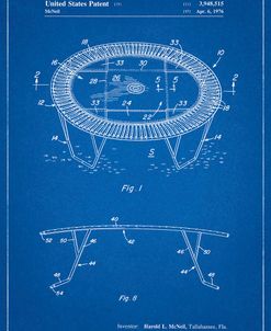 PP1111-Blueprint Trampoline Patent Poster
