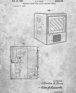 PP1115-Slate Tube Television Patent Poster