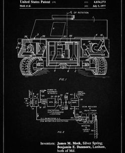 PP1116-Vintage Black Turret Drive System Patent Poster