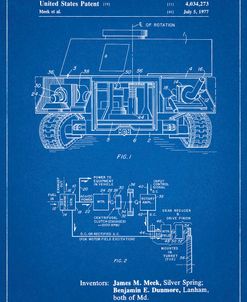 PP1116-Blueprint Turret Drive System Patent Poster