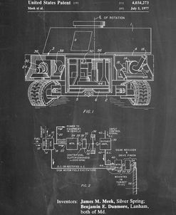 PP1116-Chalkboard Turret Drive System Patent Poster
