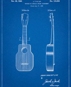PP1117-Blueprint Ukulele Patent Poster