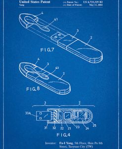 PP1120-Blueprint USB Flash Drive Patent Poster