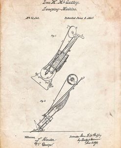 PP1121-Vintage Parchment Vaccuum Cleaner Patent