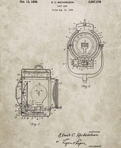 PP1123-Sandstone Vintage Movie Set Light Patent Poster