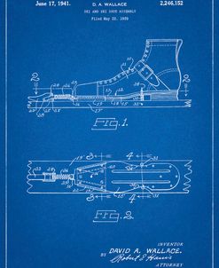 PP1124-Blueprint Vintage Ski’s Patent Poster