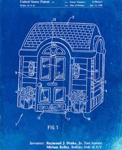 PP1132-Faded Blueprint Walk-in Child’s Playhouse Poster