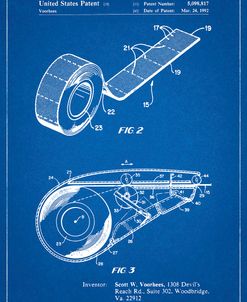 PP1133-Blueprint White Out Tape Patent Poster