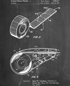 PP1133-Chalkboard White Out Tape Patent Poster