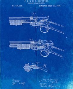PP1135-Faded Blueprint Winchester Model 1890 Gun Patent