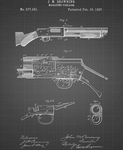 PP1136-Black Grid Winchester Model 1897 Shotgun