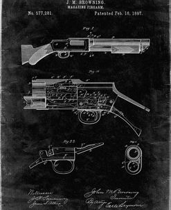 PP1136-Black Grunge Winchester Model 1897 Shotgun