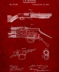 PP1136-Burgundy Winchester Model 1897 Shotgun
