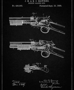 PP1135-Vintage Black Winchester Model 1890 Gun Patent