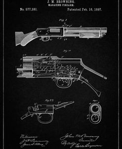 PP1136-Vintage Black Winchester Model 1897 Shotgun